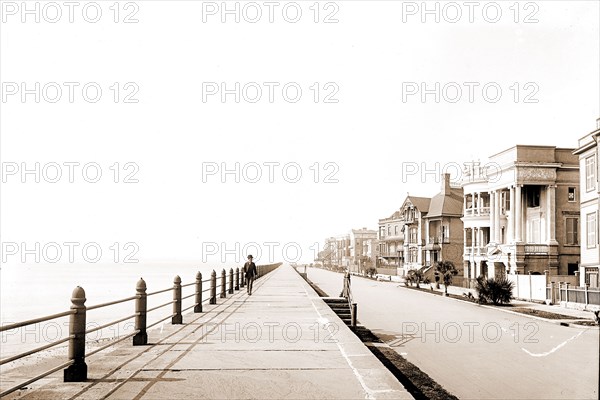 East Battery, Charleston, S.C, Streets, Waterfronts, United States, South Carolina, Charleston, 1900