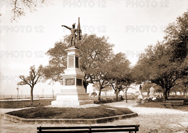 Jasper Monument, White Point Garden, Charleston, S.C, Gardens, Monuments & memorials, United States, History, Revolution, 1775-1783, United States, South Carolina, Charleston, 1900