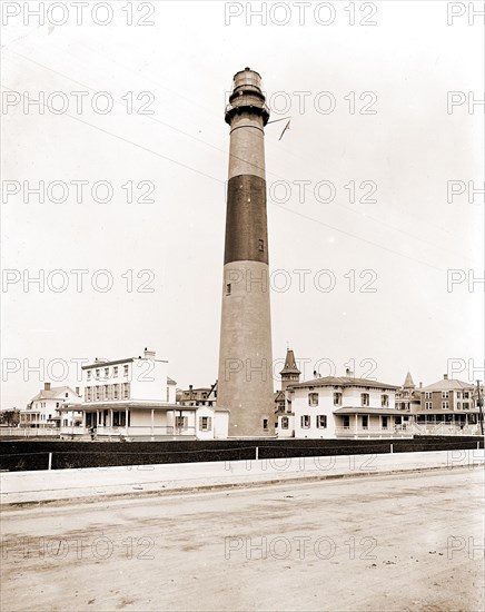Absecon Light House, Atlantic City, N.J, Lighthouses, United States, New Jersey, Atlantic City, 1900