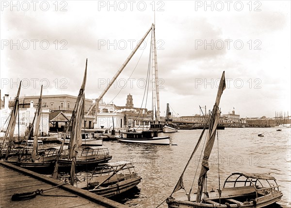 The Machine Wharf (Government Wharf) Havana, Piers & wharves, Cuba, Havana, 1900