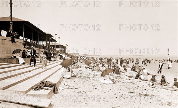 State bath house, Revere Beach, Mass, Beaches, Bathhouses, United States, Massachusetts, Revere, 1906