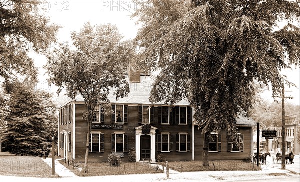 Wright Tavern, Concord, Mass, taverns (inns), United States, Massachusetts, Concord, 1900