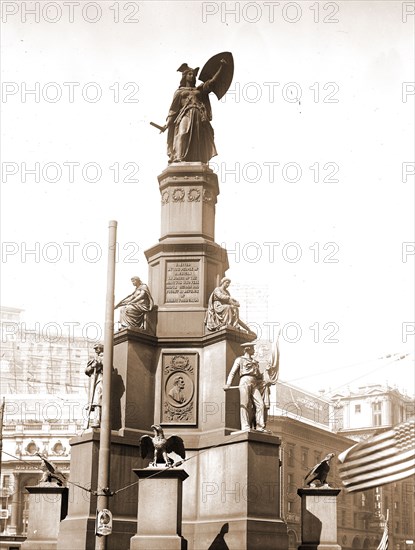 Soldiers' and  Sailors' Monument, Monuments & memorials, United States, History, Civil War, 1861-1865, United States, Michigan, Detroit, 1910