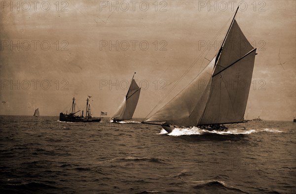 Start, The, Peabody, Henry G. (Henry Greenwood), 1855-1951, Peabody, Henry G. (Henry Greenwood), 1855-1951, Yachts, Regattas, 1893