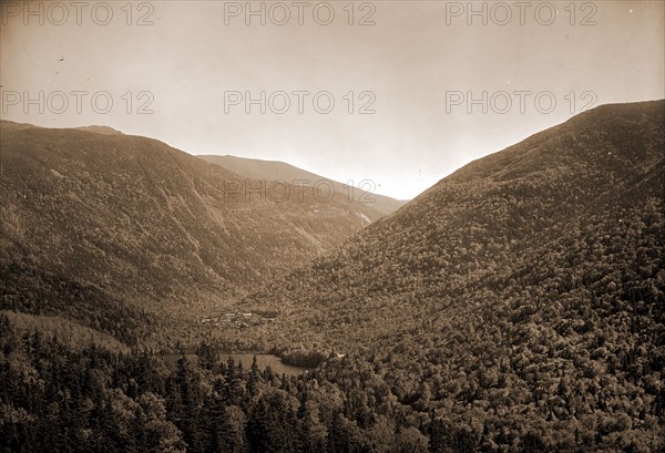 Mt. Lafayette and Franconia Notch from Bald Mtn, White Mountains, Mountains, Passes (Landforms), United States, New Hampshire, White Mountains, United States, New Hampshire, Franconia Notch, United States, New Hampshire, Lafayette, Mount, 1900