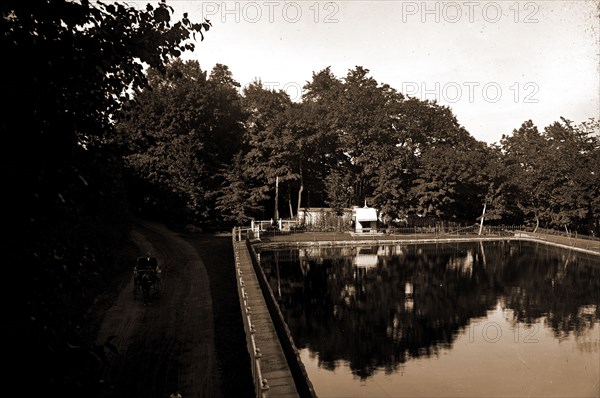 The Reservoir, Mount Royal Park, Montreal, Parks, Reservoirs, Canada, Quebec (Province), Montreal, 1900