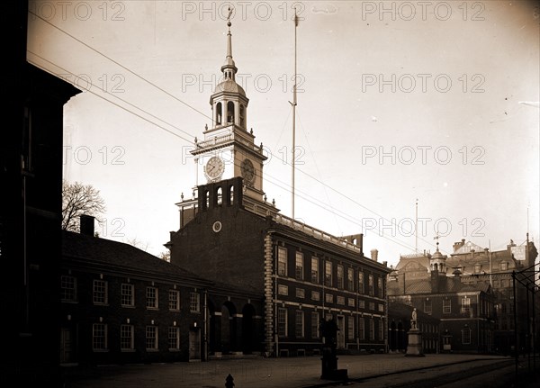 Independence Hall, Philadelphia, Independence Hall (Philadelphia, Pa.), Capitols, United States, Pennsylvania, Philadelphia, 1900