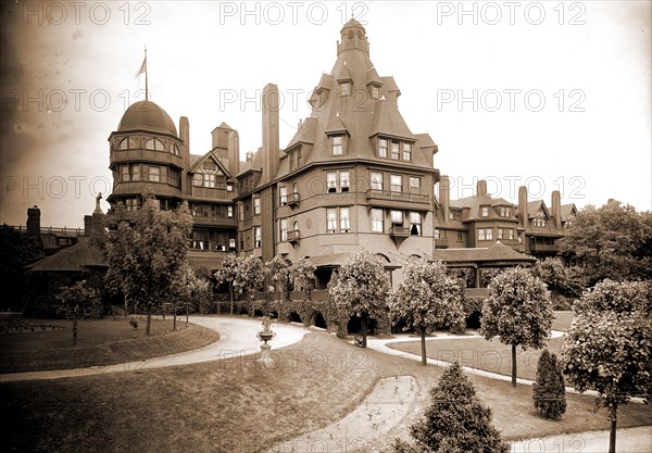 Battery Park Hotel, Asheville, N.C, Jackson, William Henry, 1843-1942, Battery Park Hotel (Asheville, N.C.), Hotels, United States, North Carolina, Asheville, 1902