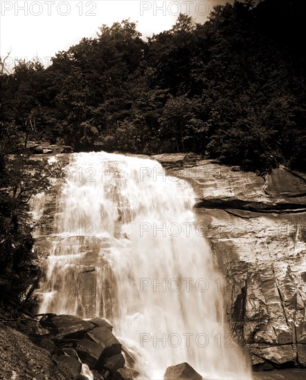 Sapphire, N.C, Horse Pasture Falls, Waterfalls, Rivers, United States, North Carolina, Sapphire, United States, North Carolina, Horsepasture River, 1890