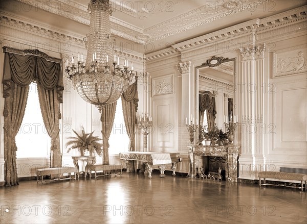 A Corner of the East Room, White House, Official residences, Reception rooms, United States, District of Columbia, Washington (D.C.), 1904