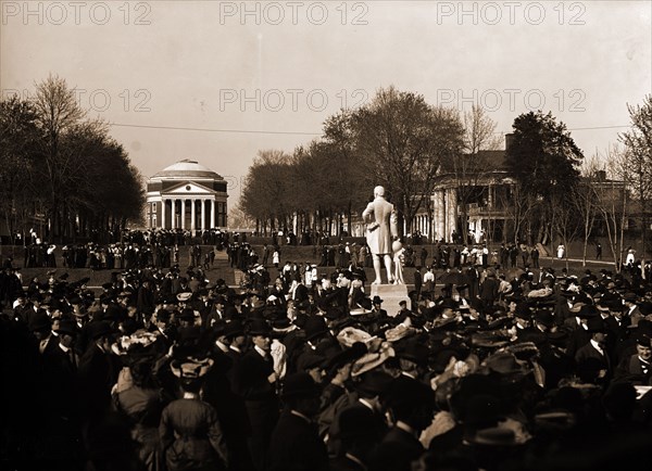Inauguration Day, University of Va, University of Virginia, Graduation ceremonies, Universities & colleges, United States, Virginia, Charlottesville, 1905
