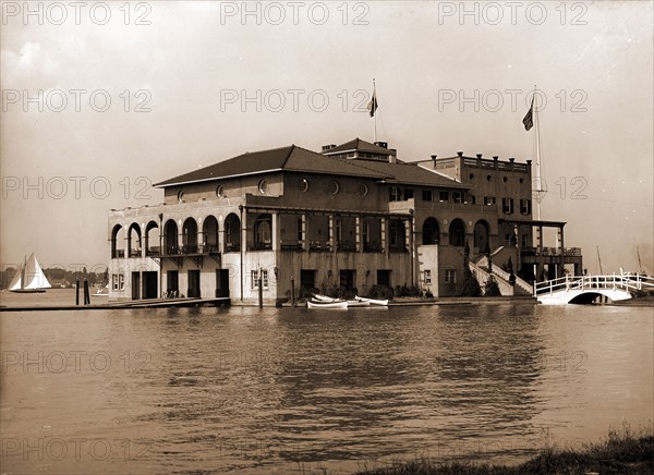 Detroit Boat Club, Belle Isle Park, Boat clubs, Clubhouses, Waterfronts, United States, Michigan, Detroit, 1905