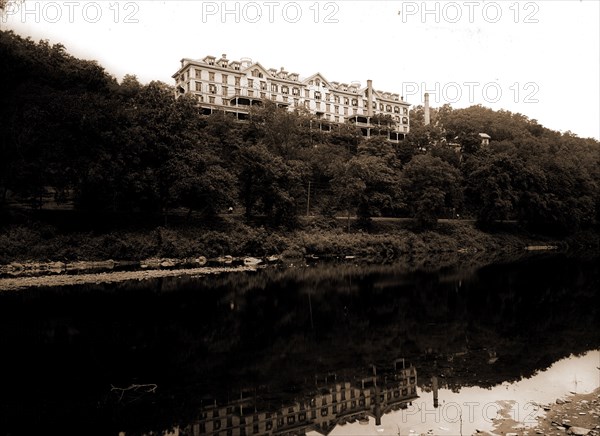 The Kittatinny House, Delaware Water Gap, Pa, Hotels, Rivers, Passes (Landforms), Resorts, United States, Pennsylvania, Delaware Water Gap, United States, Pennsylvania, Delaware River, 1905