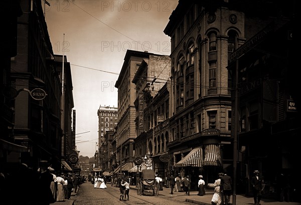 Westminster St, Providence, R.I, Streets, United States, Rhode Island, Providence, 1906