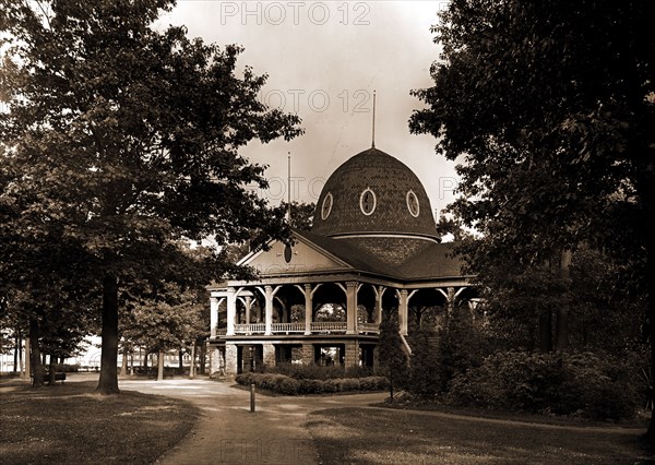 Pavilion, Pine Grove Park, Port Huron, Mich, The, Parks, Pavilions, United States, Michigan, Port Huron, 1907