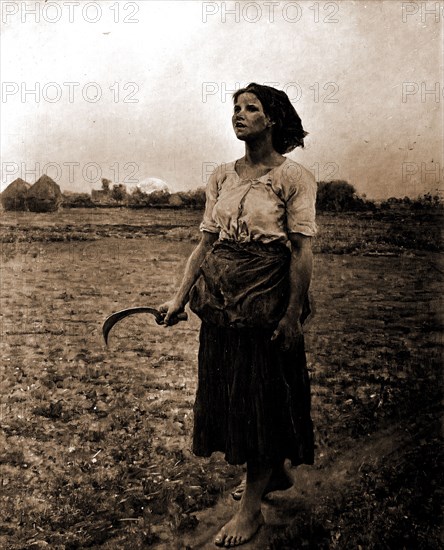 Song of the lark, Breton, Jules, 1827-1906, Women, Employment, Harvesting, 1890