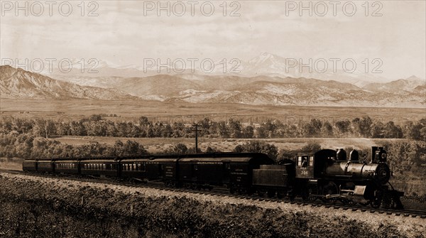 Chicago Special, Burlington Route, Colorado, Jackson, William Henry, 1843-1942, Chicago, Burlington & Quincy Railroad, Railroads, United States, Colorado, 1900