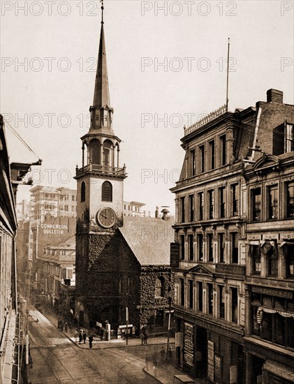 The Old South Church Old South Meeting House, Boston, Churches, United States, Massachusetts, Boston, 1900