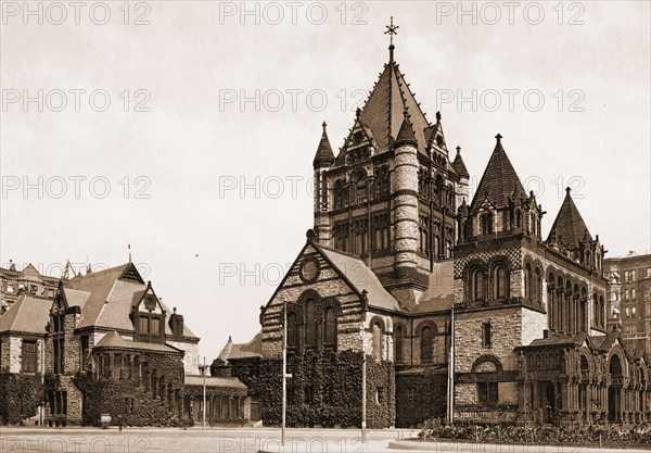 Trinity Church, Boston, Trinity Church (Boston, Mass.), Churches, United States, Massachusetts, Boston, 1900