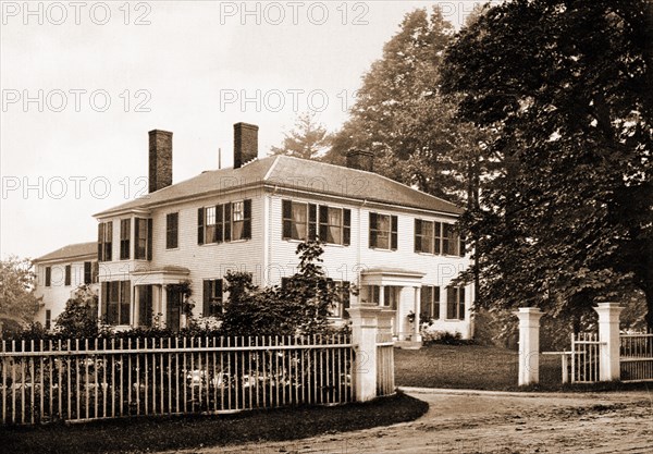The Emerson House, Concord, Emerson House (Concord, Mass.), Dwellings, United States, Massachusetts, Concord, 1900