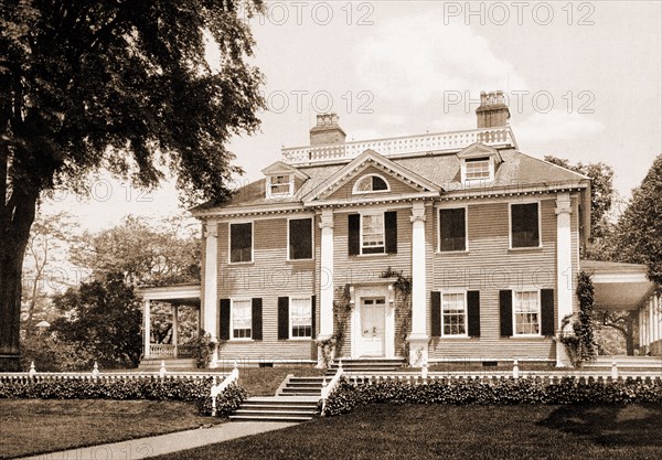 The Longfellow House, Cambridge, Longfellow, Henry Wadsworth, 1807-1882, Homes and haunts, Dwellings, United States, Massachusetts, Cambridge, 1900