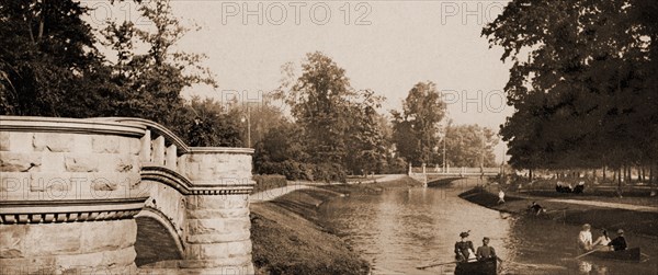 Grand Canal, Belle Isle Park, Detroit, Canals, Parks, United States, Michigan, Detroit, 1900