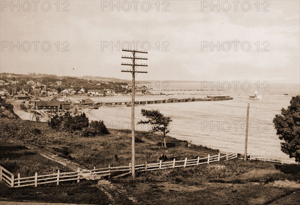 Petoskey Harbor, Michigan, Harbors, United States, Michigan, Petoskey, United States, Michigan, Little Traverse Bay, 1900