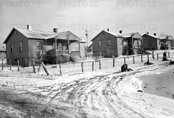 Scott's Run, West Virginia. New Hill - A new camp. The best community on Scott's Run, March 1937, Lewis Hine, 1874 - 1940, was an American photographer, who used his camera as a tool for social reform. US,USA