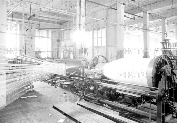 Paterson, New Jersey - Textiles. [Large textile machine.], June 1937, Lewis Hine, 1874 - 1940, was an American photographer, who used his camera as a tool for social reform. US,USA