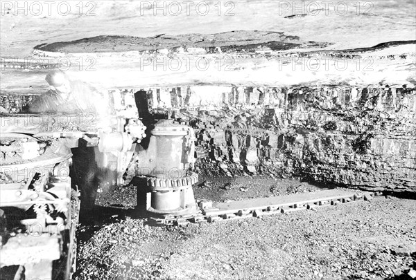 No location. [Mining equipment.], 1936, Lewis Hine, 1874 - 1940, was an American photographer, who used his camera as a tool for social reform. US,USA