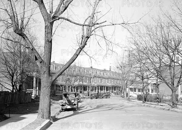 Lancaster, Pennsylvania - Housing. Silk, linoluem and closure workers' homes, rental $20.00 to $22.00 per month, 1936, Lewis Hine, 1874 - 1940, was an American photographer, who used his camera as a tool for social reform. US,USA