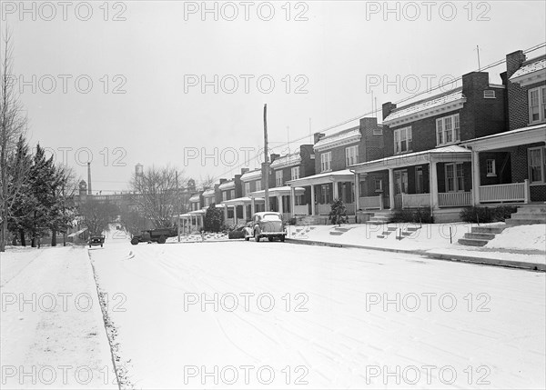 Lancaster, Pennsylvania - Housing. Houses erected by Hamilton Development Company to be sold to their workers, 1936, Lewis Hine, 1874 - 1940, was an American photographer, who used his camera as a tool for social reform. US,USA