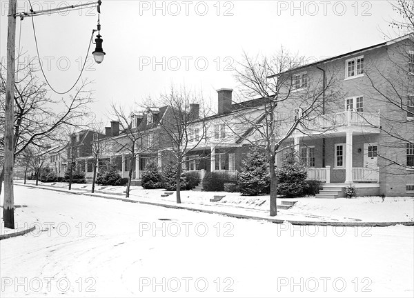 Lancaster, Pennsylvania - Housing. Houses erected by Hamilton Development Company to be sold to their workers, 1936, Lewis Hine, 1874 - 1940, was an American photographer, who used his camera as a tool for social reform. US,USA