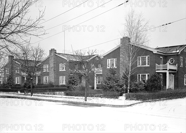 Lancaster, Pennsylvania - Housing. Houses near Hamilton Watch Company - probably inhabited by minor administratives, 1936, Lewis Hine, 1874 - 1940, was an American photographer, who used his camera as a tool for social reform. US,USA