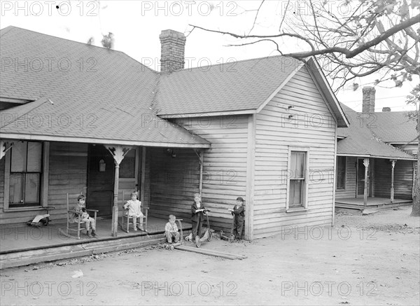 High Point, North Carolina - Housing. Homes of furniture workers in High Point - Owned by a real estate company, 1936, Lewis Hine, 1874 - 1940, was an American photographer, who used his camera as a tool for social reform. US,USA