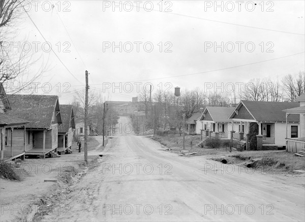 High Point, North Carolina - Housing. Homes of furniture workers in the same district often vary greatly - note difference on same street - High Point, North Carolina, 1936, Lewis Hine, 1874 - 1940, was an American photographer, who used his camera as a tool for social reform. US,USA