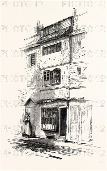 House Booth Street, Spitaltields, London, England, engraving 19th century, Britain, UK
