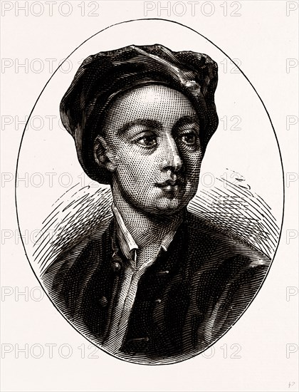 Pope, UK, engraving 1881 - 1884, Alexander Pope, 1688 - 1744, English Poet