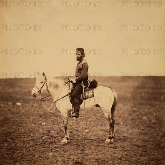 Captain Godley, 28th Regiment, Crimean War, 1853-1856, Roger Fenton historic war campaign photo