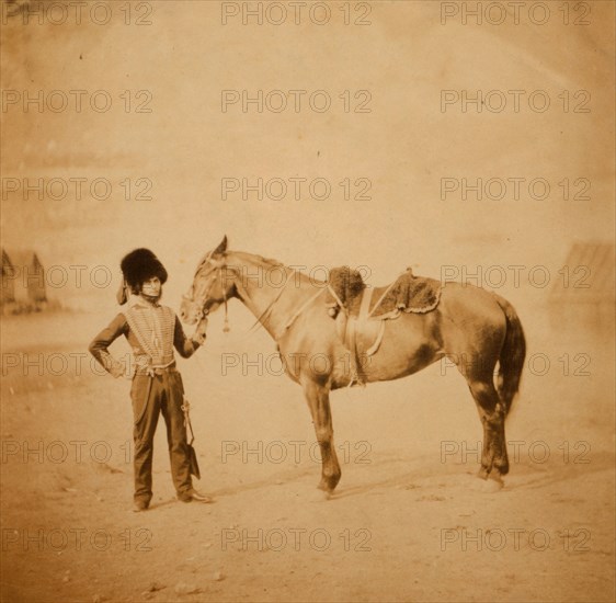 Lieutenant Grills, R.H.A., Crimean War, 1853-1856, Roger Fenton historic war campaign photo