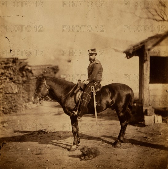 Viscount Kirkwall, Captain 71st Highlanders, Crimean War, 1853-1856, Roger Fenton historic war campaign photo
