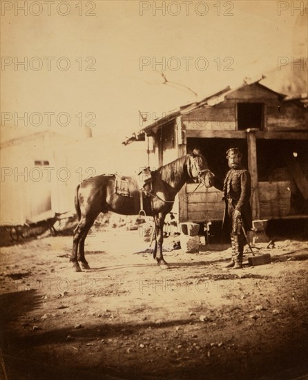 Lieutenant-Colonel Chapman, C.B., Royal Engineers, Crimean War, 1853-1856, Roger Fenton historic war campaign photo