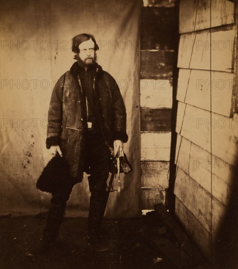 Captain Lord Balgonie, Grenadier Guards, Crimean War, 1853-1856, Roger Fenton historic war campaign photo