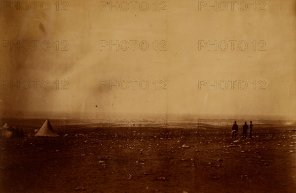 Sebastopol from the front of Cathcart's Hill, Crimean War, 1853-1856, Roger Fenton historic war campaign photo