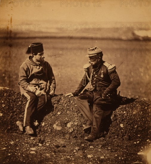 General CissÃƒÂ©, chief of the staff to General Bosquet, & aide-de-camp, Crimean War, 1853-1856, Roger Fenton historic war campaign photo