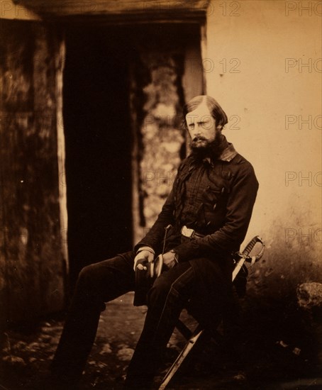 Lieutenant Colonel Prince Edward of Saxe Weimar, Crimean War, 1853-1856, Roger Fenton historic war campaign photo