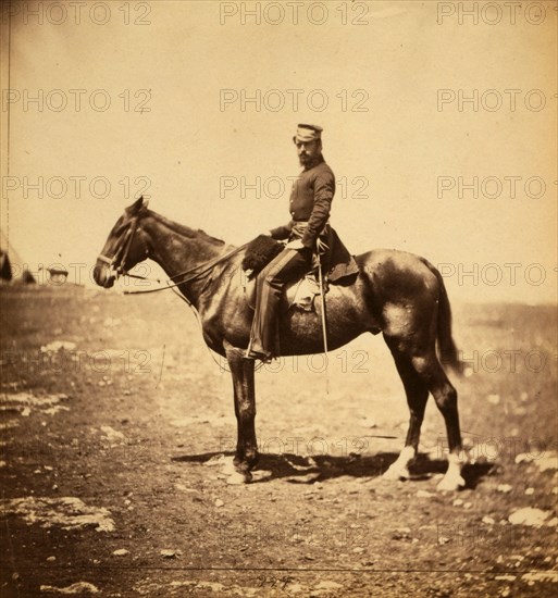 Captain Clifford, aide-de-camp to General Buller, Crimean War, 1853-1856, Roger Fenton historic war campaign photo