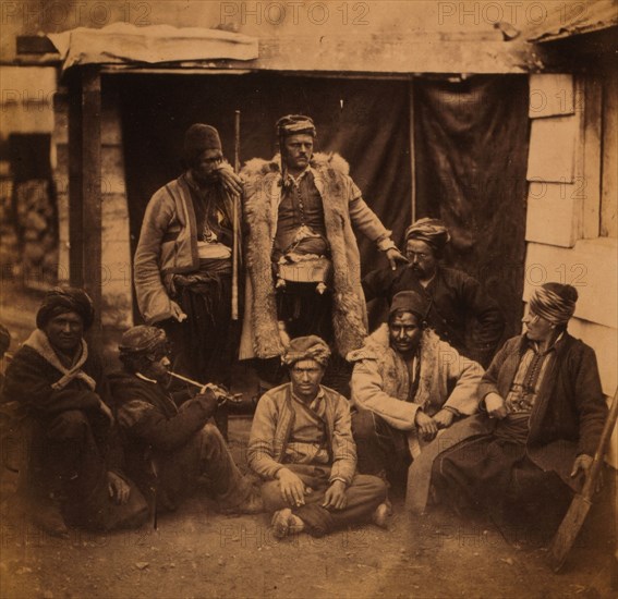 Group of Croats, Crimean War, 1853-1856, Roger Fenton historic war campaign photo