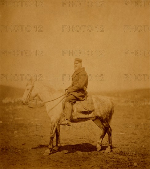Captain Chawner, Crimean War, 1853-1856, Roger Fenton historic war campaign photo