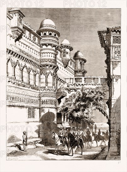 THE PRINCE OF WALES VISITING THE FORT AT GWALIOR, INDIA, 1876